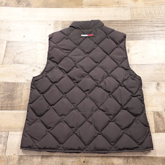 Vintage Tommy Hilfiger Quilted Puffer Vest - Black, Size L down fill - Picture 7 of 9